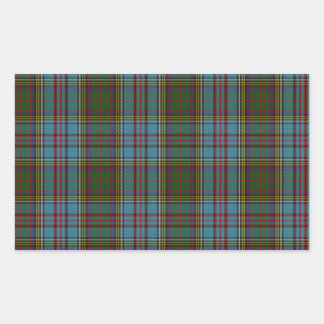 Anderson Clan Family Tartan Rectangular Sticker