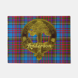 Anderson Clan Tartan & Motif Doormat
