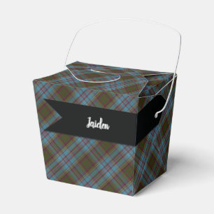 Anderson Clan Tartan Plaid Pattern Scottish Favour Box
