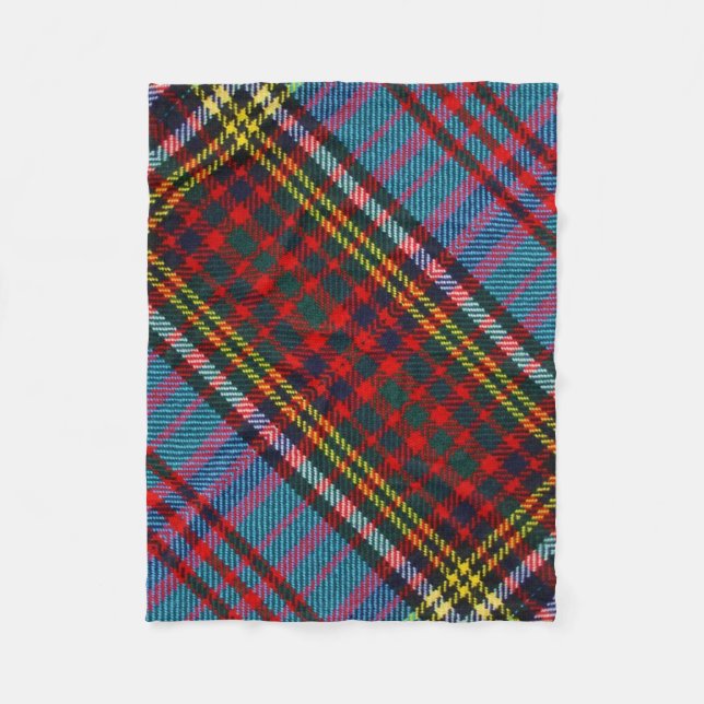 Anderson Clan Tartan Small Fleece Blanket (Front)