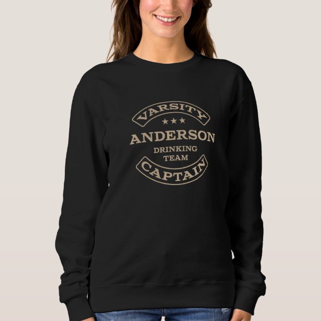 Anderson Drinking Team Captain South Carolina Beer Sweatshirt (Front)