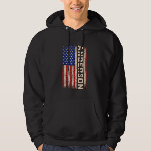 Anderson Last Name Shirt Anderson Name American Fl