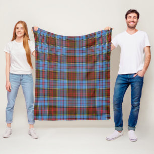 Anderson Modern Plaid Fleece Blanket
