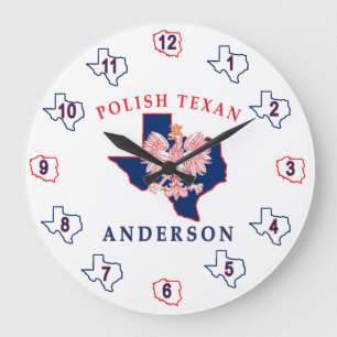 Anderson Polish Texan Clock