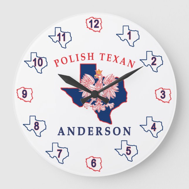 Anderson Polish Texan Clock (Front)