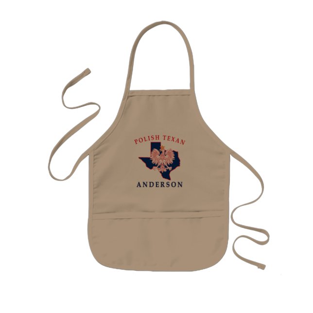 Anderson Polish Texan Kids Apron (Front)