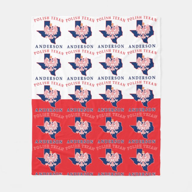Anderson Polish Texan Medium Fleece Blanket (Front)