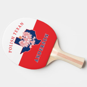 Anderson Polish Texan Ping Pong Paddle