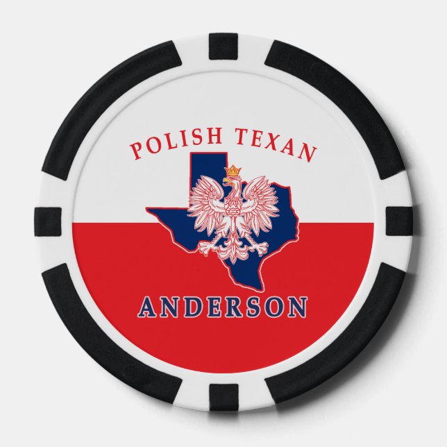 Anderson Polish Texan Poker Chip Set (Front)