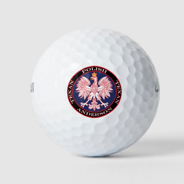 Anderson Round Polish Texan Golf Balls (Front)