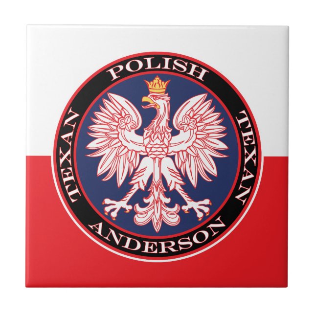 Anderson Round Polish Texan Tile (Front)