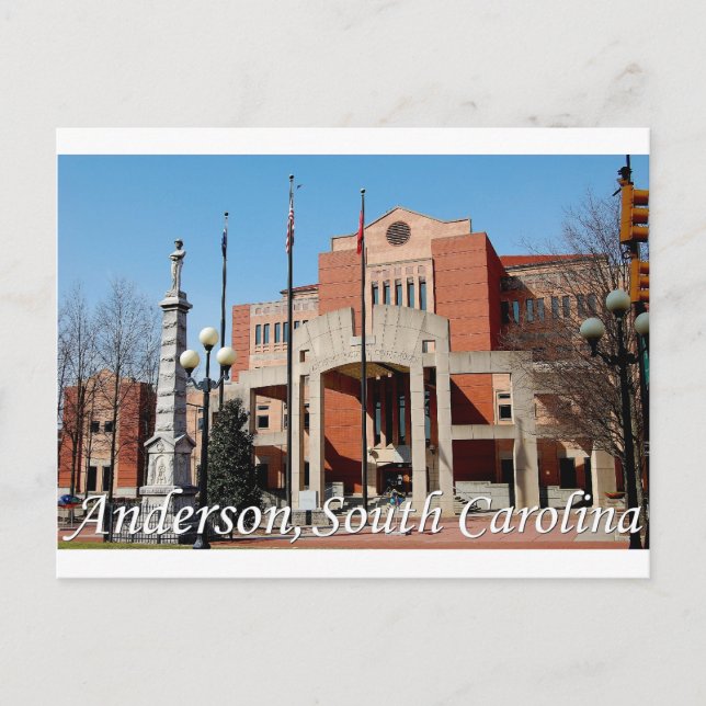 Anderson, South Carolina Postcard (Front)