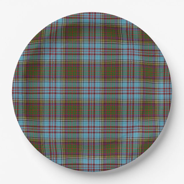 Anderson Tartan Paper Plate (Front)