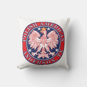 Anderson Texas Polish American Eagle Cushion