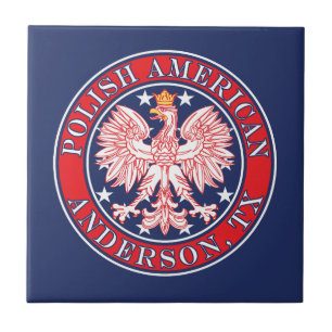 Anderson Texas Polish American Eagle Tile