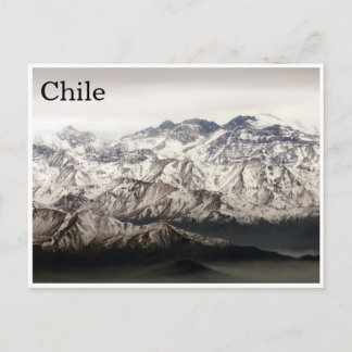 andes chile postcard