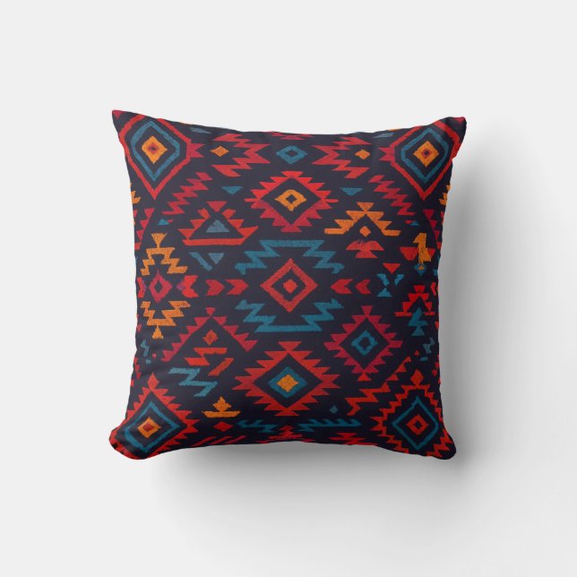 Andes Pulse – Bold Tribal  Cushion (Front)
