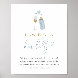 ANDI Blue Poppin' Bottles How Big Is Her Belly  Poster