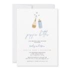 ANDI Dusty Blue Poppin' Bottles Boy Baby Shower