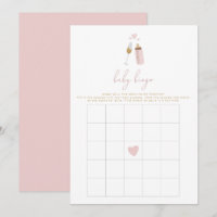 ANDI Pink Poppin' Bottles Baby Shower Bingo Game