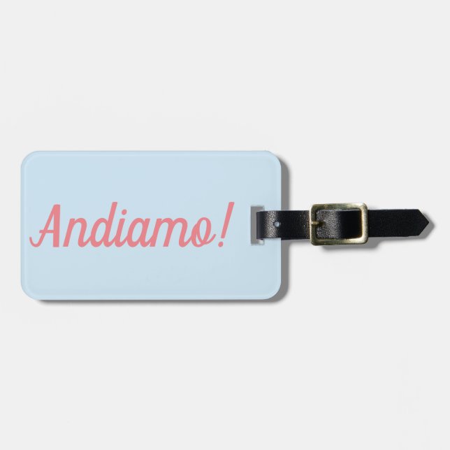 Andiamo Luggage Tag (Front Horizontal)