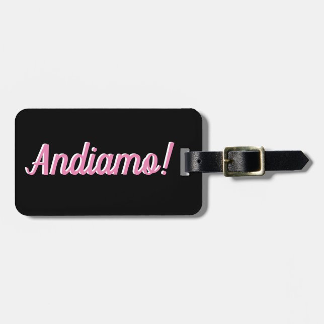 Andiamo Luggage Tag (Front Horizontal)