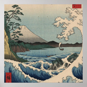 Ando Hiroshige - Sea at Satta in Suruga Province Poster