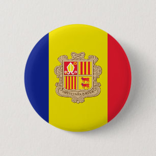 andorra 6 cm round badge