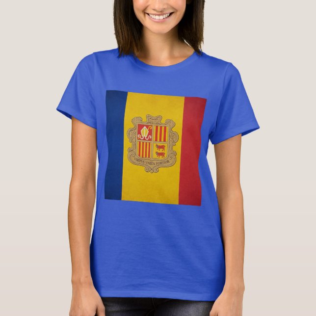 Andorra: Bandera Nacional  T-Shirt (Front)