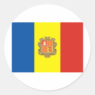 Andorra Classic Round Sticker