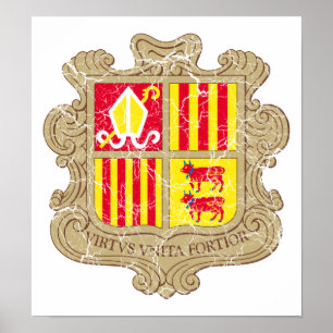Andorra Coat Of Arms Poster