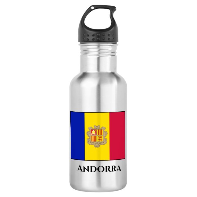 Andorra Flag 532 Ml Water Bottle (Front)