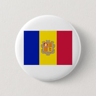 Andorra Flag 6 Cm Round Badge