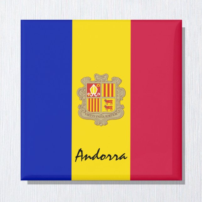 Andorra flag & Andorra holiday/sports fans Magnet (Creator Uploaded)