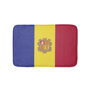 Andorra flag bath mat