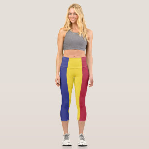 Andorra flag capri leggings