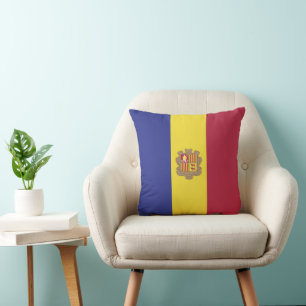Andorra flag cushion