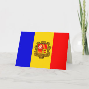 andorra flag greeting card