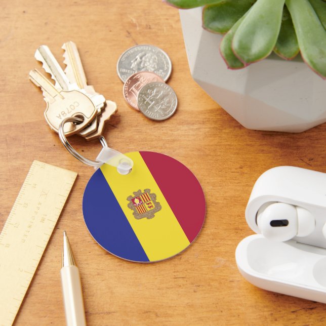 Andorra flag key ring (Desk)