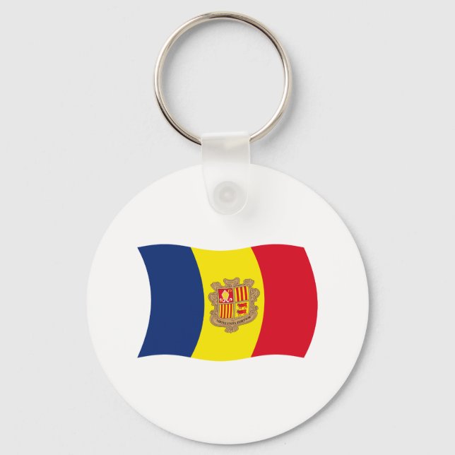 Andorra Flag Keychain (Front)