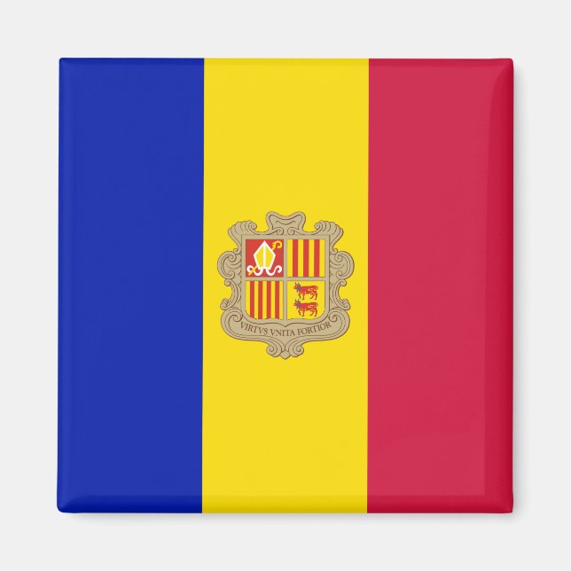 Andorra Flag Magnet (Front)