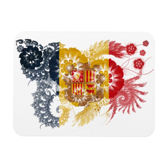 Andorra Flag Magnet (Horizontal)