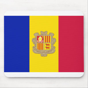Andorra Flag Mouse Pad