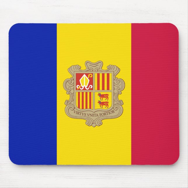 Andorra Flag Mouse Pad (Front)