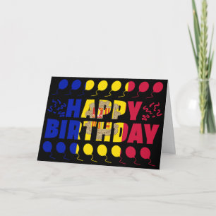 Andorra Flag Patriotic Birthday Card
