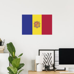 Andorra flag poster