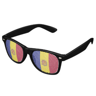 Andorra flag retro sunglasses