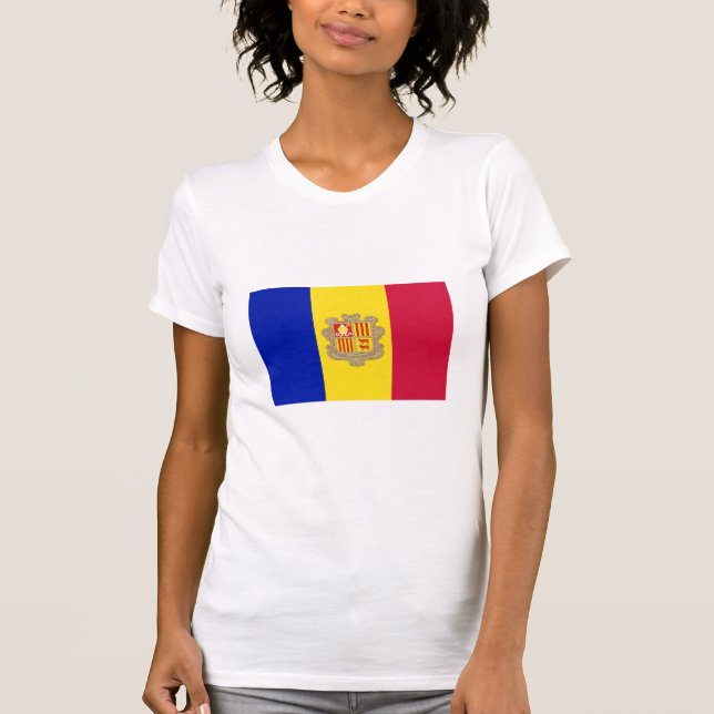 Andorra National Flag T-Shirt (Front)