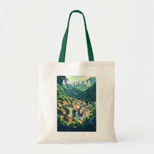 Andorra Travel Art Vintage Tote Bag