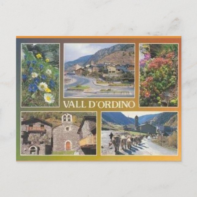 Andorra, Vall d'Ordino Postcard (Front)
